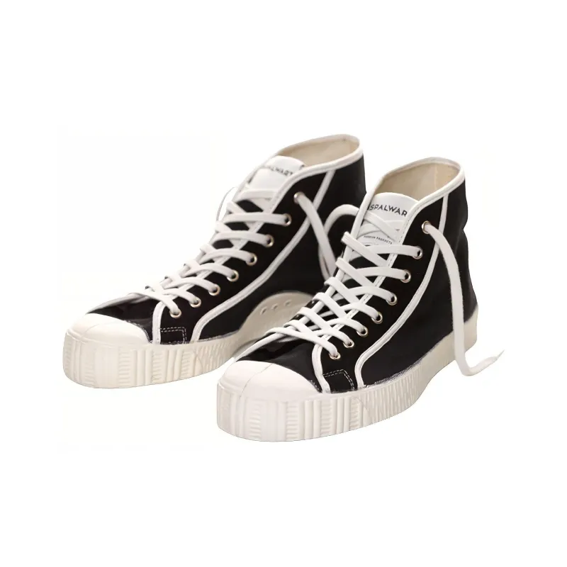 SPALWART Special Stylish Skateboarding Shoes Unisex Black White-2