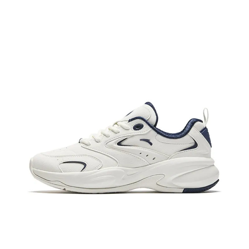 Anta Life Collection Cushioned Slip Resistant Low Top Casual Shoes Men's New Ink Blue-0