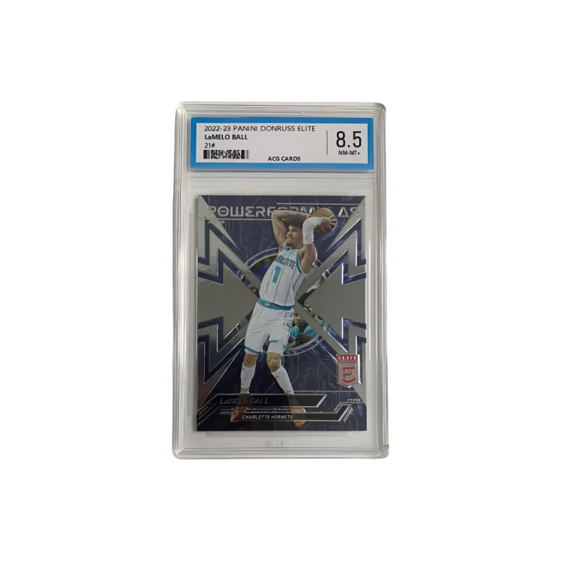 PANINI 2022 23 Elite LaMelo Ball The Three Hornets Tacko ACG Grading 8.5 Star Card Condition Passed Graded Cards 1 Pc-0