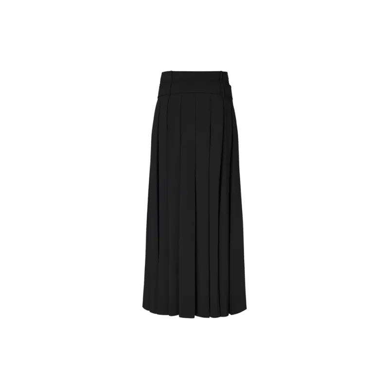 MOCO Casual Long Skirts Women's Black-1