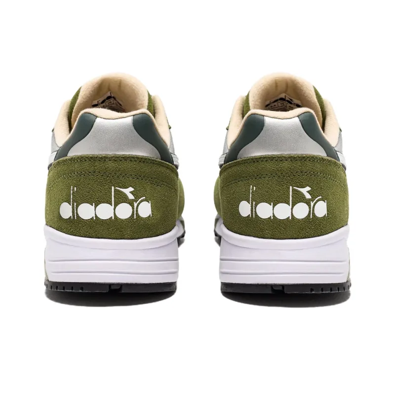 Diadora N902 Anti Slip Wear Resistant Low Top Casual Shoes Unisex Green Gray-4