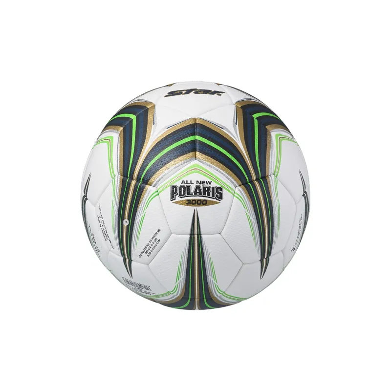 Star Size 5 Ball Soccer PU Seamless Thermal-bonding Unisex White Black Green-2