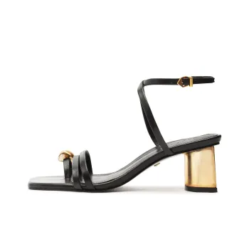 Schutz Elysa Atanado Strap Sandals 6.5cm Women's Black