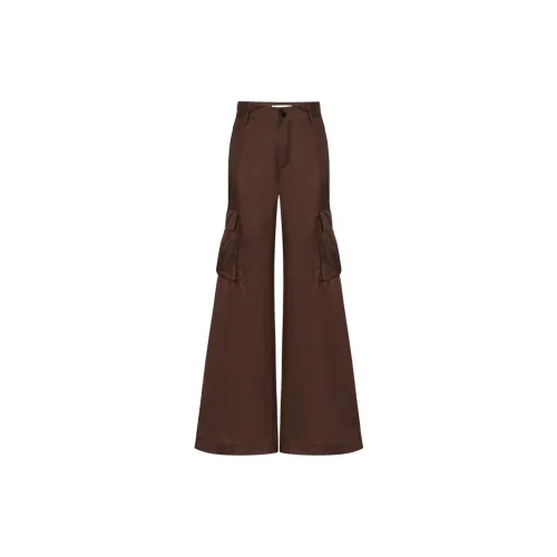 MO&CO Casual Pants Women's Red Brown