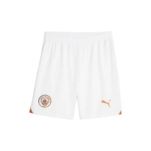 PUMA Manchester City Football Soccer Bottoms Men White