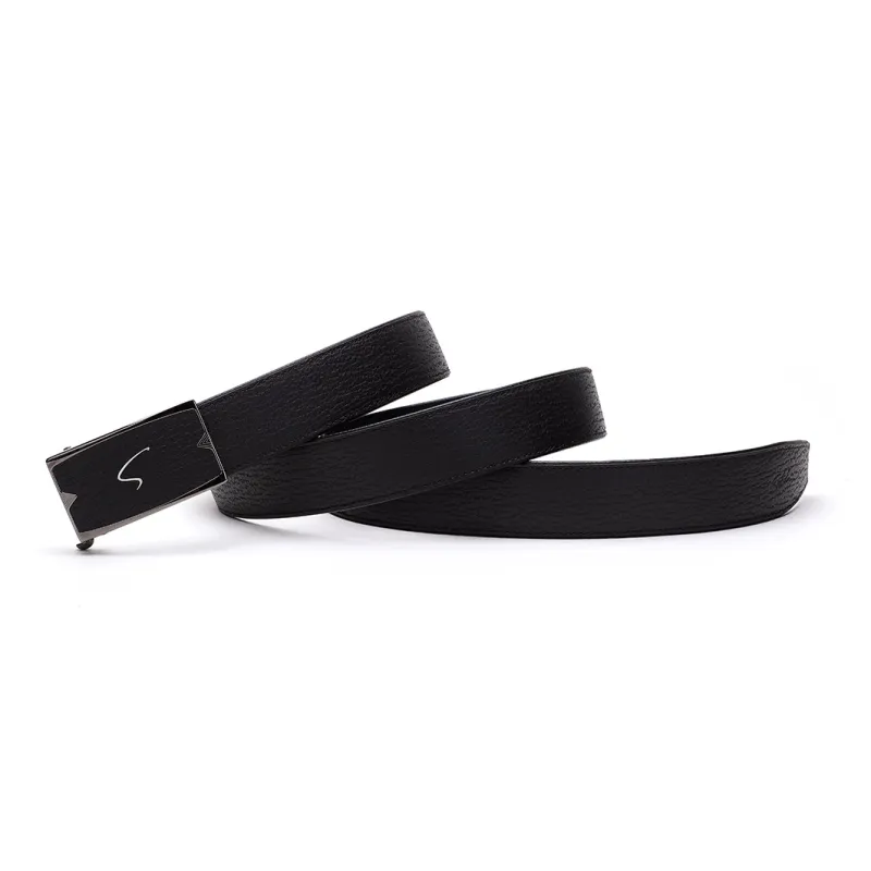 Satchi Sanduo Automatic Buckle Belt For Men In Genuine Leather Cow Leather Leather Belts Men's Coffee Width 3.4CM-2
