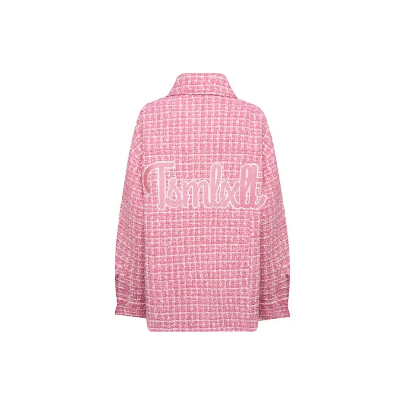 TSMLXLT Jackets Coats Women's Cherry Blossom Red Pink-1