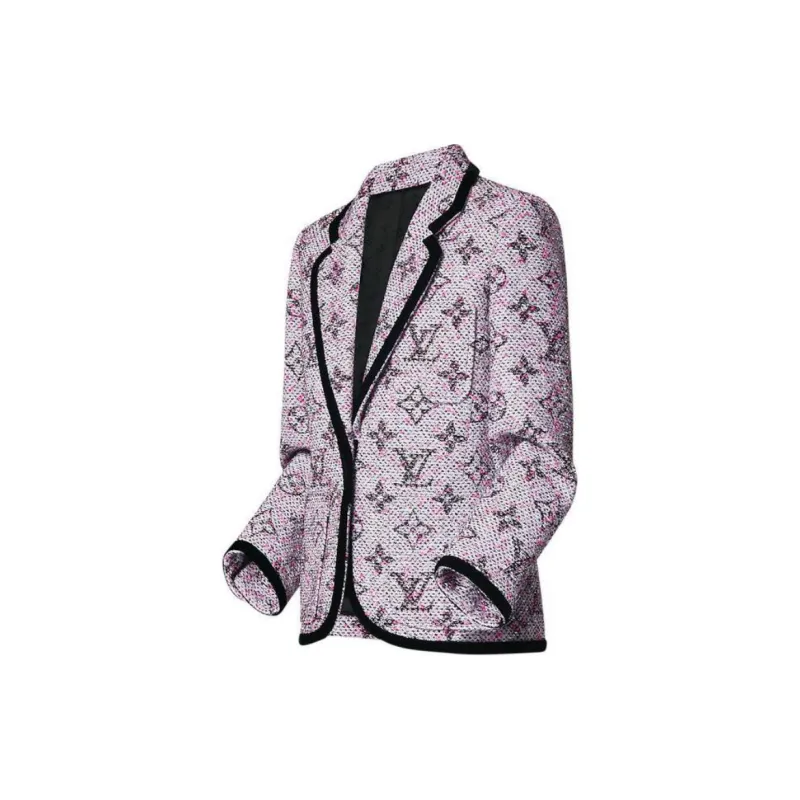LOUIS VUITTON FW24 Business Suit Coat Women's Purple-2