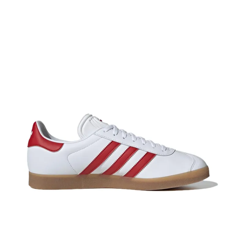 Adidas Gazelle Leather 'White Red Gum'-1