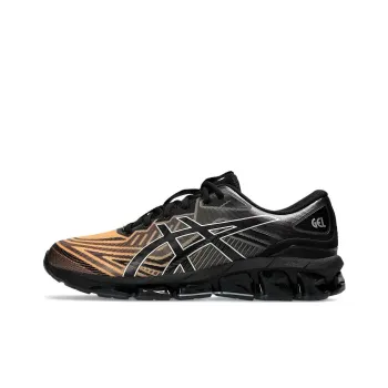 Asics GEL Quantum 360 7 Anti Slip Wear Resistant Low Top Casual Running Shoes Men's Black Orange