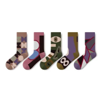 Primeet Mid Calf Socks Unisex 5 Pack