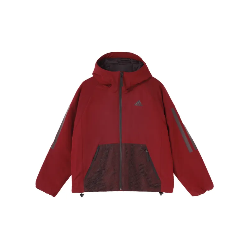 Adidas Puffer Jackets Women's Dark Reddish Purple-1