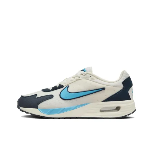 Nike Air Max Solo Running Shoes Men Low-Top Beige/Blue/Black