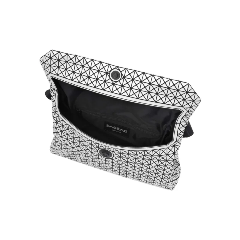 ISSEY MIYAKE Cotton With Polyurethane Messenger Bag, Crossbody Bag, Shoulder Bag Unisex Silver White-4