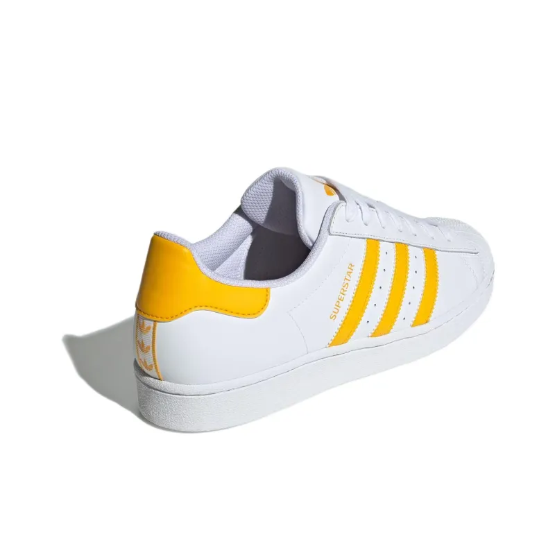 Adidas Superstar Cloud White Crew Yellow-3