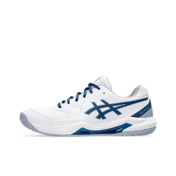 Asics Gel Dedicate 8 Low Top Tennis Shoes Men's White Blue