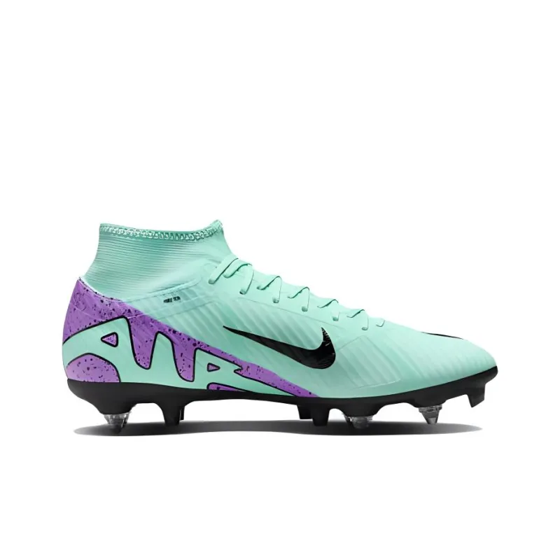 Nike Mercurial Superfly 9 Soccer Shoes Unisex Mid Top Ultra Turquoise Stone Color-1