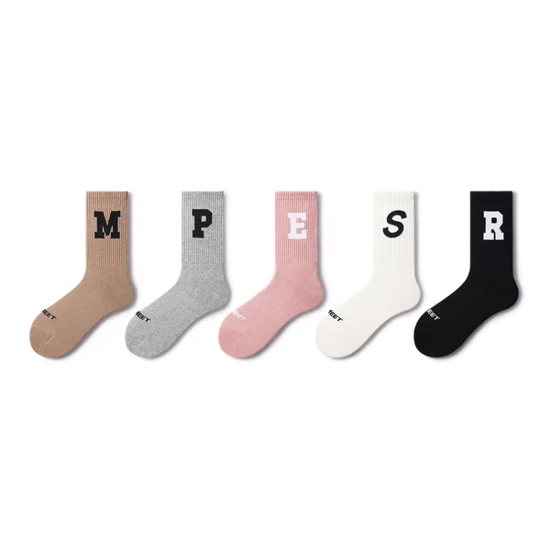 Primeet Mid Calf Socks Unisex 5 Pack-13