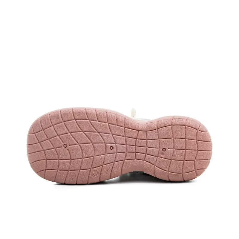 Warrior Anti Slip Wear Resistant Low Top Casual Shoes Women's Beige Pink-3