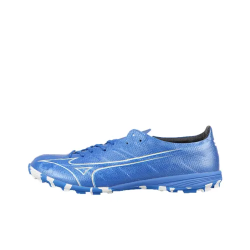 Mizuno Pro TF Rubber Broken Studs Firm Ground Artificial Ground Durable Breathable Lightweight Soccer Shoes Men's Blue