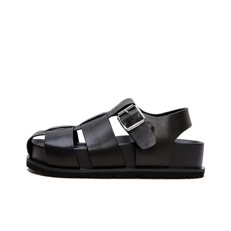 Jay Roman Sandals 4.5CM Women's Black-0