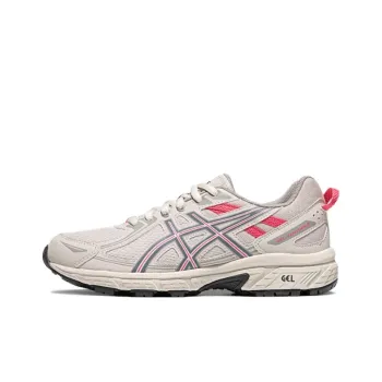 Asics Gel Venture 6 Slip Resistant Breathable Low Top Trail Running Running Shoes Women's Gray Pink