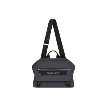 Givenchy G Trek Nylon Effect Wool Messenger Bag, Shoulder Bag, Crossbody Bag Men's Gray