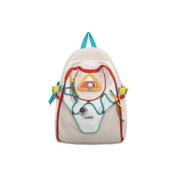 S.REPHEN Nylon Backpack Regular Unisex White/Purple
