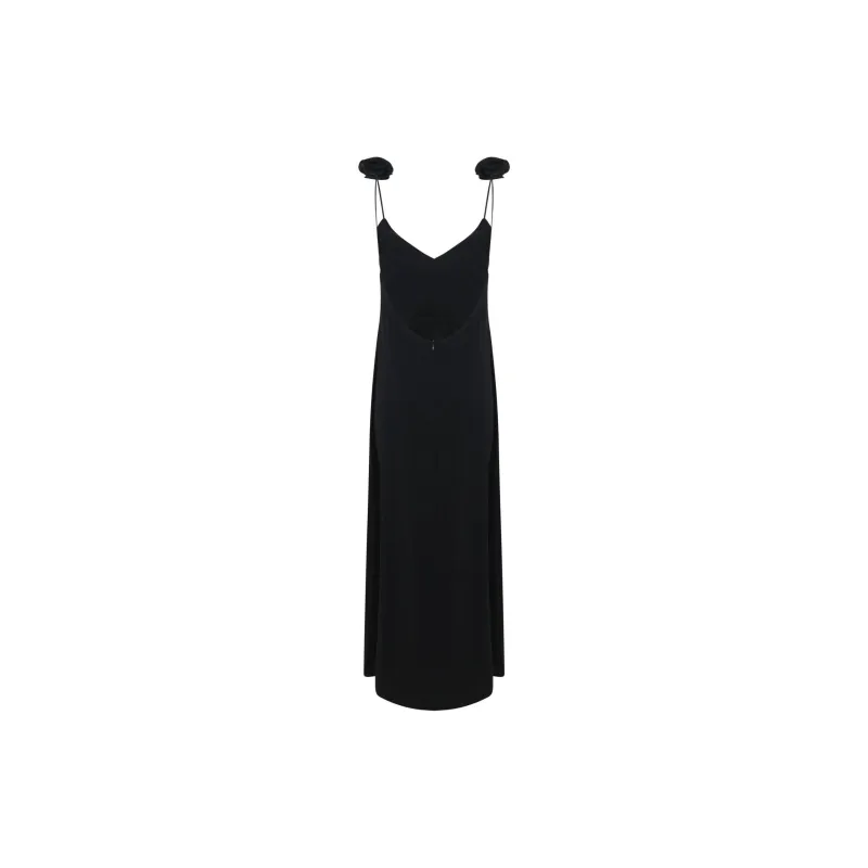 Magda Butrym Rose Detailed Open Back Maxi Dress-1