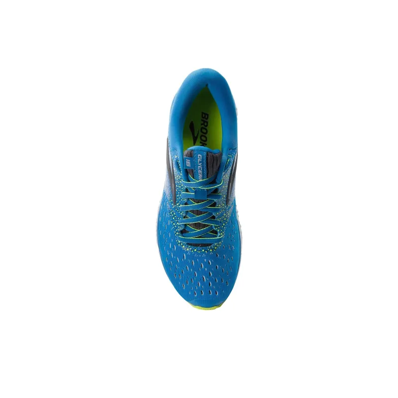 Brooks Glycerin 16 Cushioning And Breathable Low Top Running Shoes Men's Blue-4