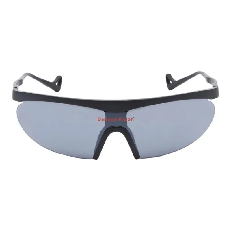 District Vision Irregular Shape Sunglasses Men's Black-1