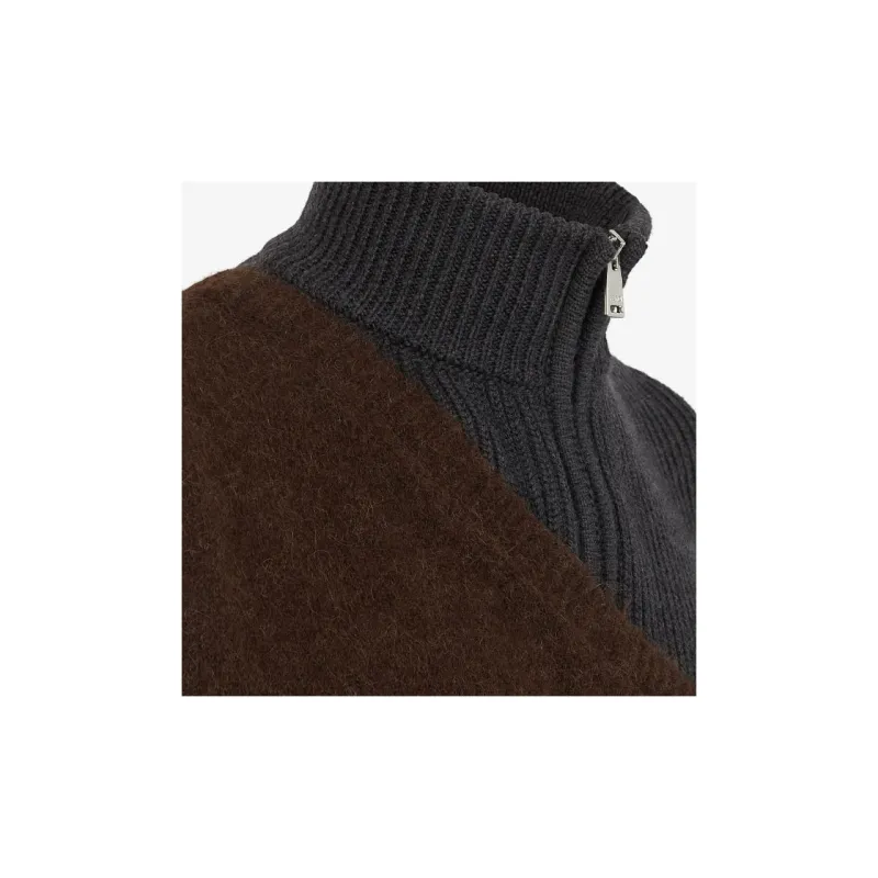 FENDI Panelled Ribbed Gilet-3
