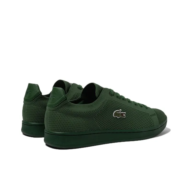 LACOSTE Carnaby Pique Anti Slip Wear Resistant Low Top Skateboard Shoes Men's Green-2