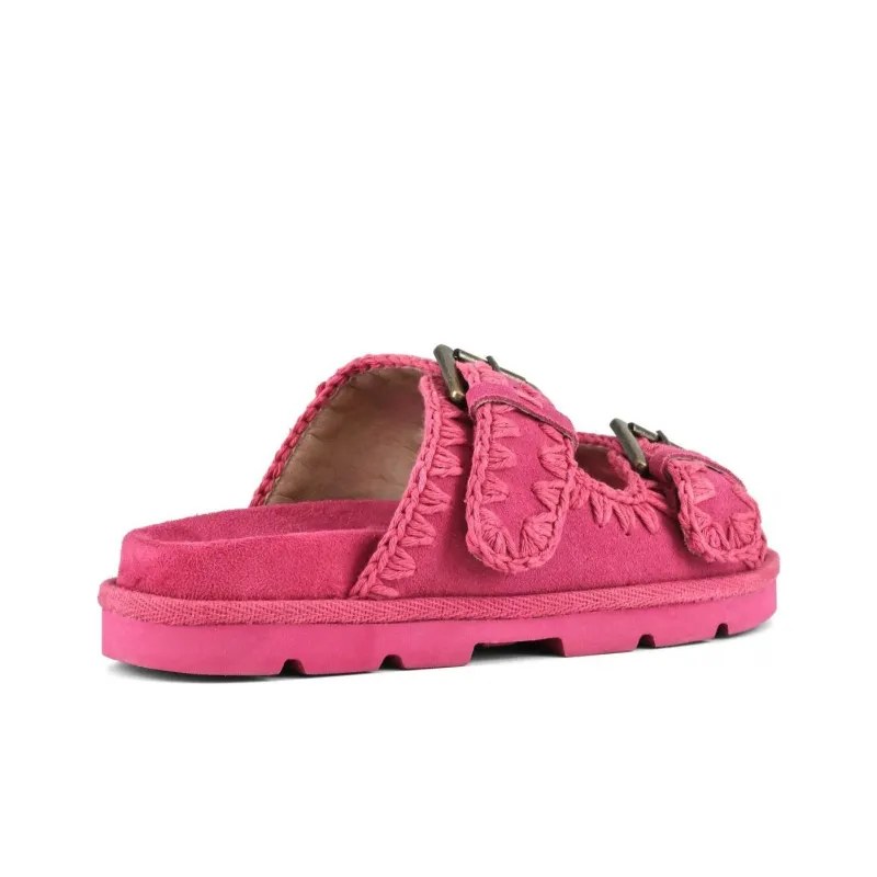 MOU Slide Slippers Women's Fuchsia-3