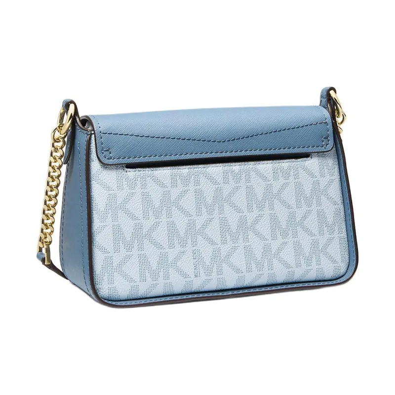 MICHAEL KORS Sylvia Canvas Shoulder Bag Crossbody Bag Small Size Women's Sky Blue-1
