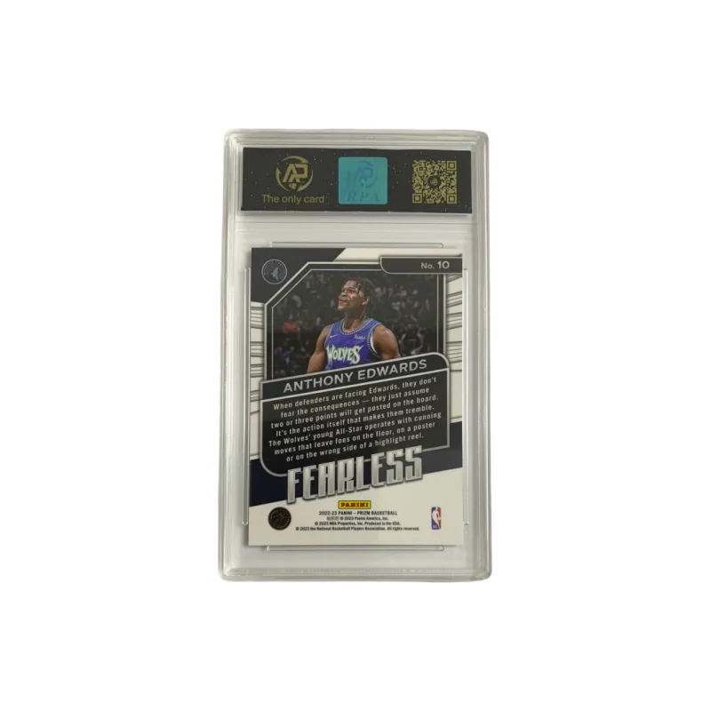 PANINI 2022-23PZ Anthony Edwards Timberwolves T'ka RPA 9 Points Star Card Card Quality Guaranteed Graded Cards 1 Piece-1