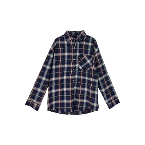 DOSOHEB Shirts Women's Blue Check