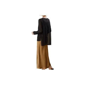 Hang Yi Court Casual Suit Women's Black With Caramel
