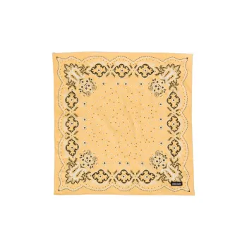 MIU MIU Fabric Silk Scarves Women's Yellow