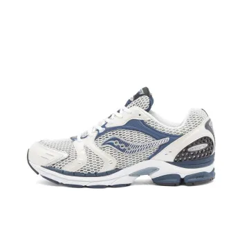 Saucony ProGrid Triumph 4 Anti Slip Wear Resistant Low Top Casual Running Shoes Men's Gray Blue