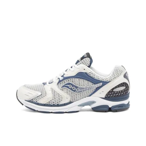 Saucony ProGrid Triumph 4 Running Shoes Men Low-Top Gray/Blue/White