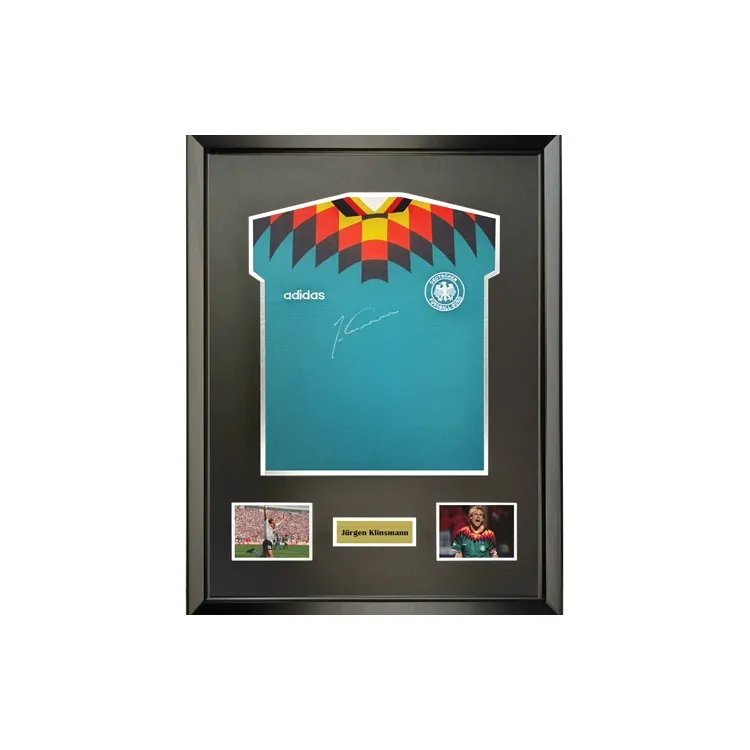 Three For Klinsmann 1994 Away Germany National Team Signed Jersey Framed Includes SA Certificate-0