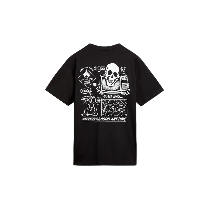 Vans CRAZY EDDY T Shirt Unisex Black-1