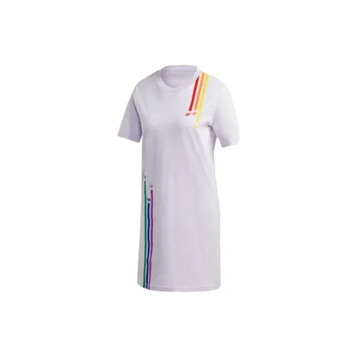 Adidas Originals Short-Sleeved Dresses Women's Light Purple