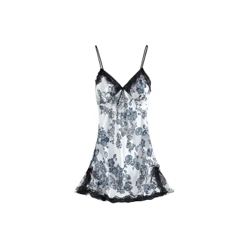 MT·MIT Nightgown Women's Blue And White