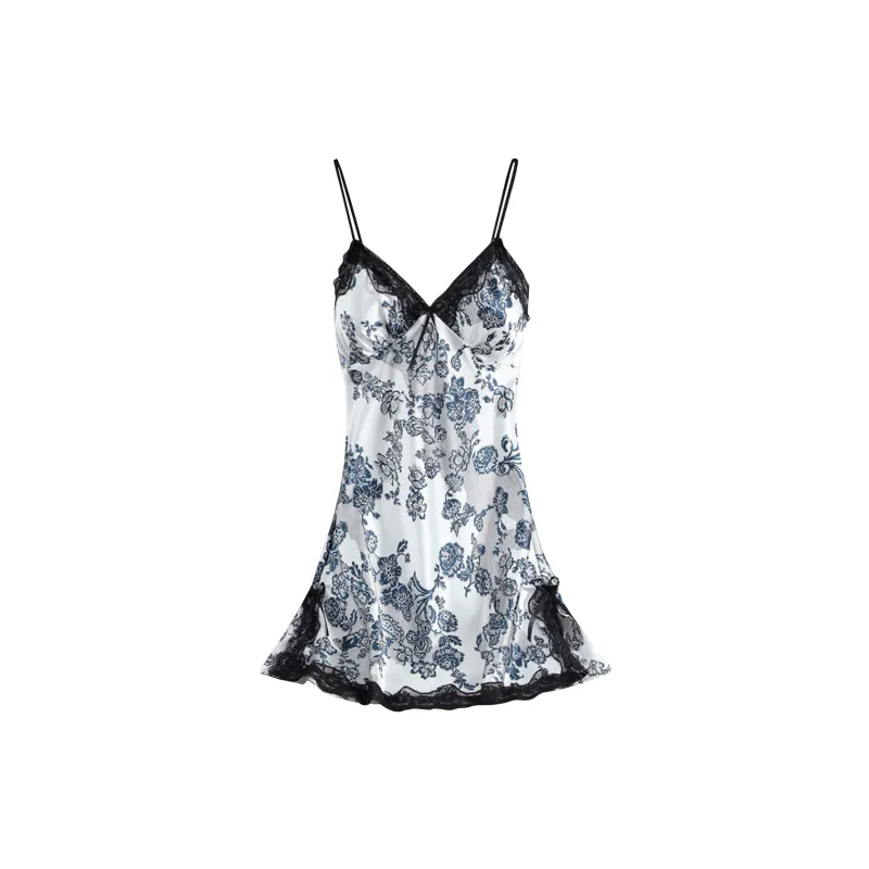 MT·MIT Nightgown Women's Blue And White-0