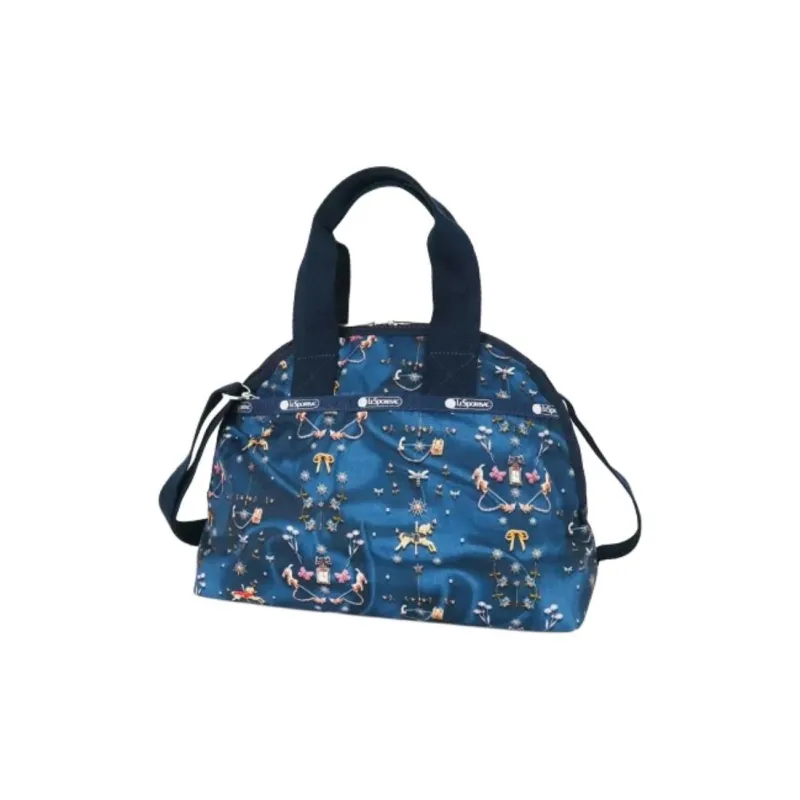 LeSportsac Polyester Boston Bag Portable Crossbody Bag Shoulder Bag Mini Women's Blue-1