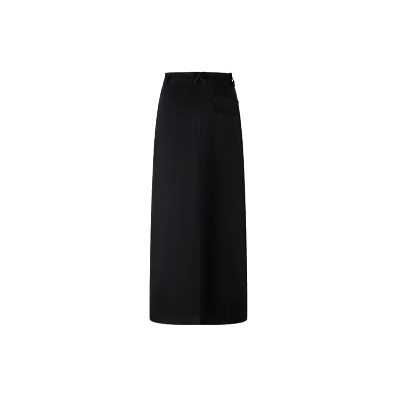 THE SEA LIFE Casual Long Skirt Women's Black Mage-1