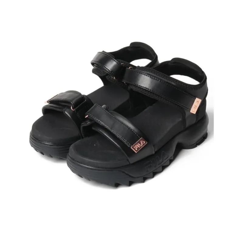 FILA Disruptor Wedge Beach Sandals Women's Black-2