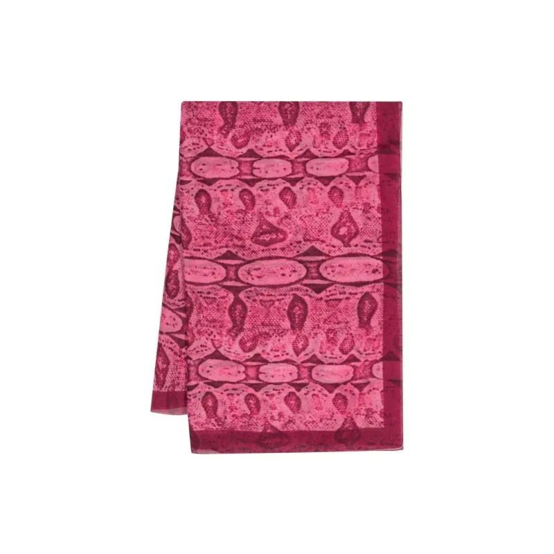 GUCCI Snake print Chiffon Scarf-0